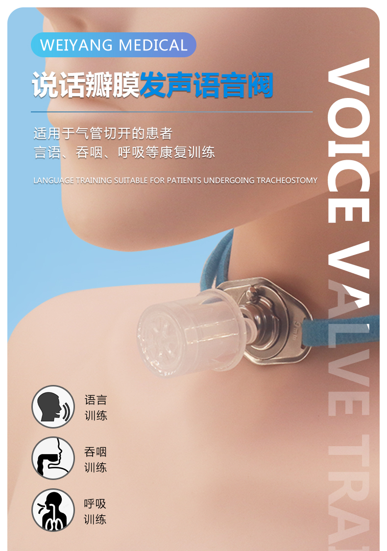 山东威阳说话瓣膜语音阀气管插管固定器源头生产厂家(图1)